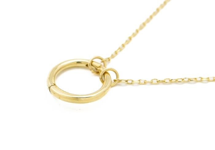 14K Charm Holder Necklace