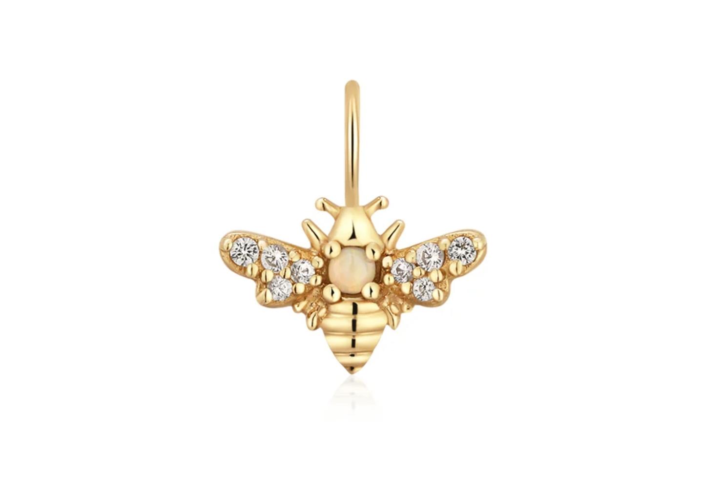 14K Little Bee Single Charm