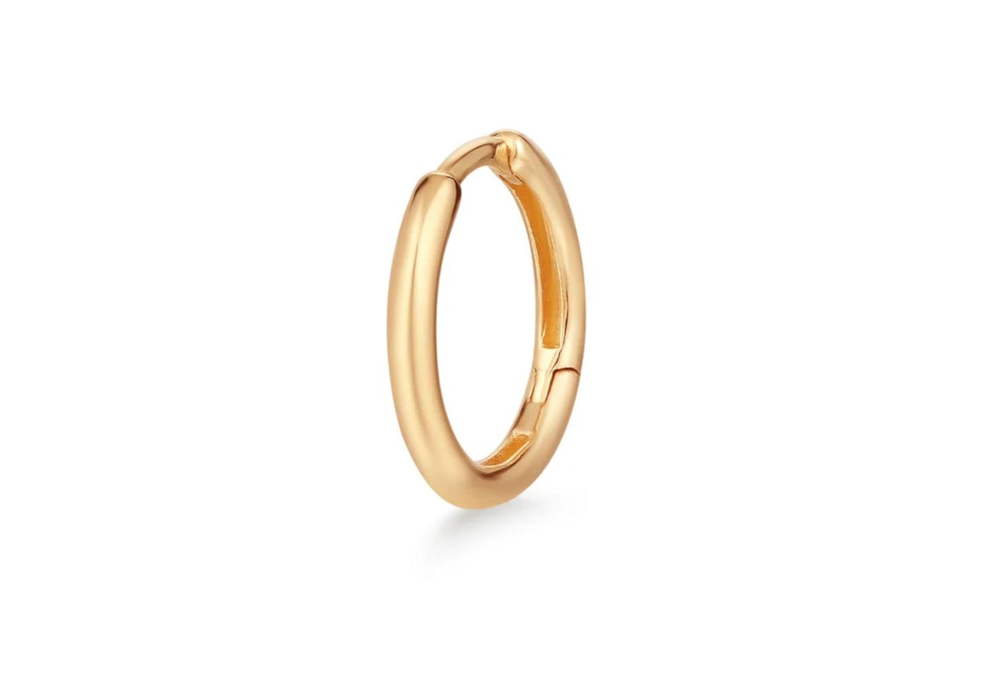 14K Single Huggie Hoop