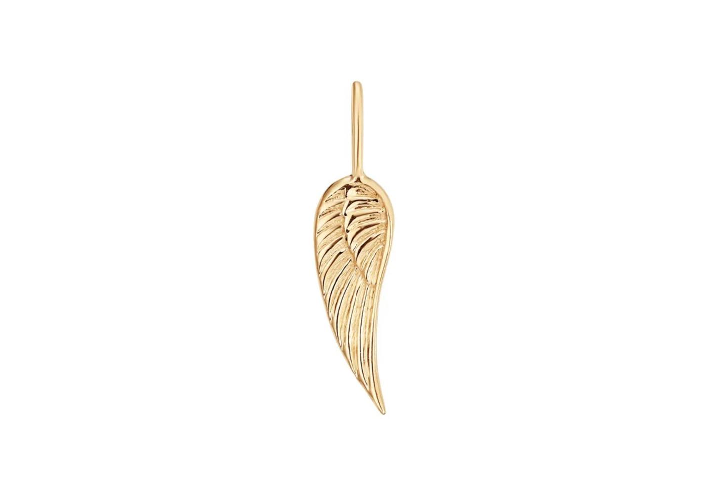 14K Angel Wing Charm