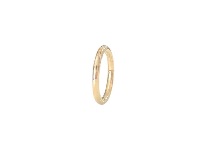 14K Single Huggie Hoop