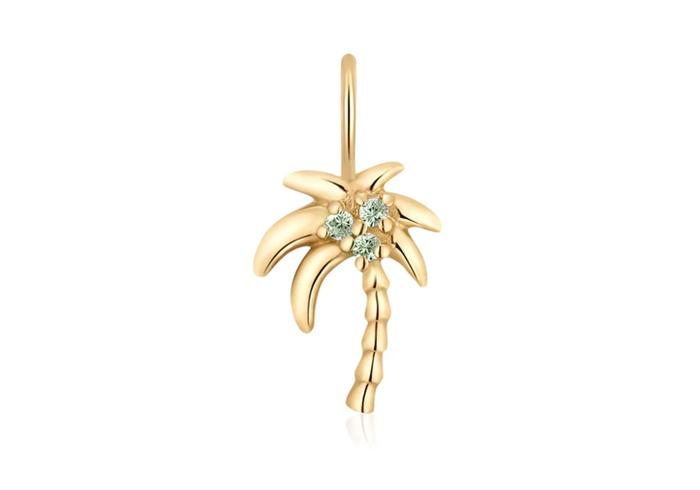 14K Palm Tree Single Charm