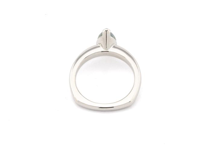 Platinum Montana Sapphire Solitaire Ring