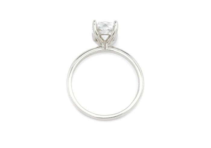 Platinum Solitaire 1.61ct Diamond Engagement Ring