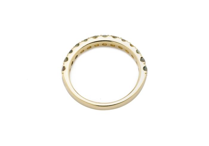 14K Mint Green Montana Sapphire Half-Eternity Band