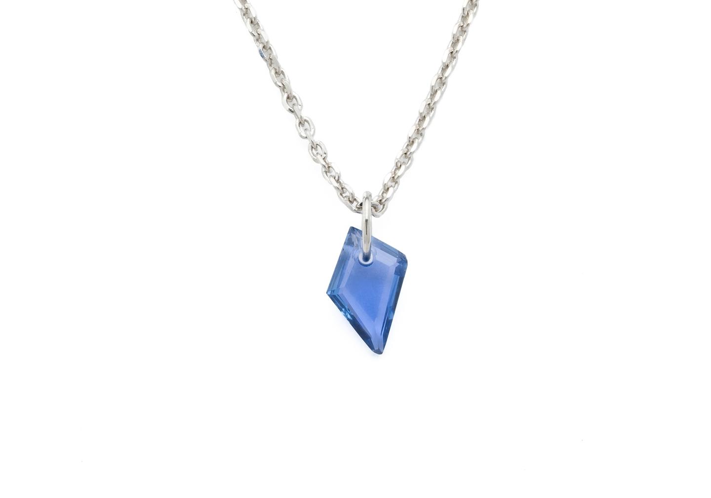Platinum Yogo Sapphire Charm