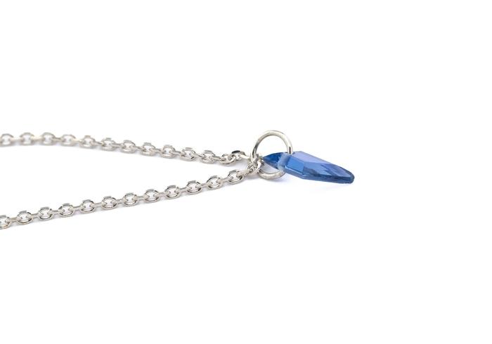 Platinum Yogo Sapphire Charm
