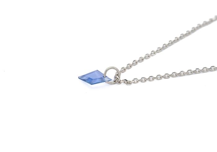 Platinum Yogo Sapphire Charm