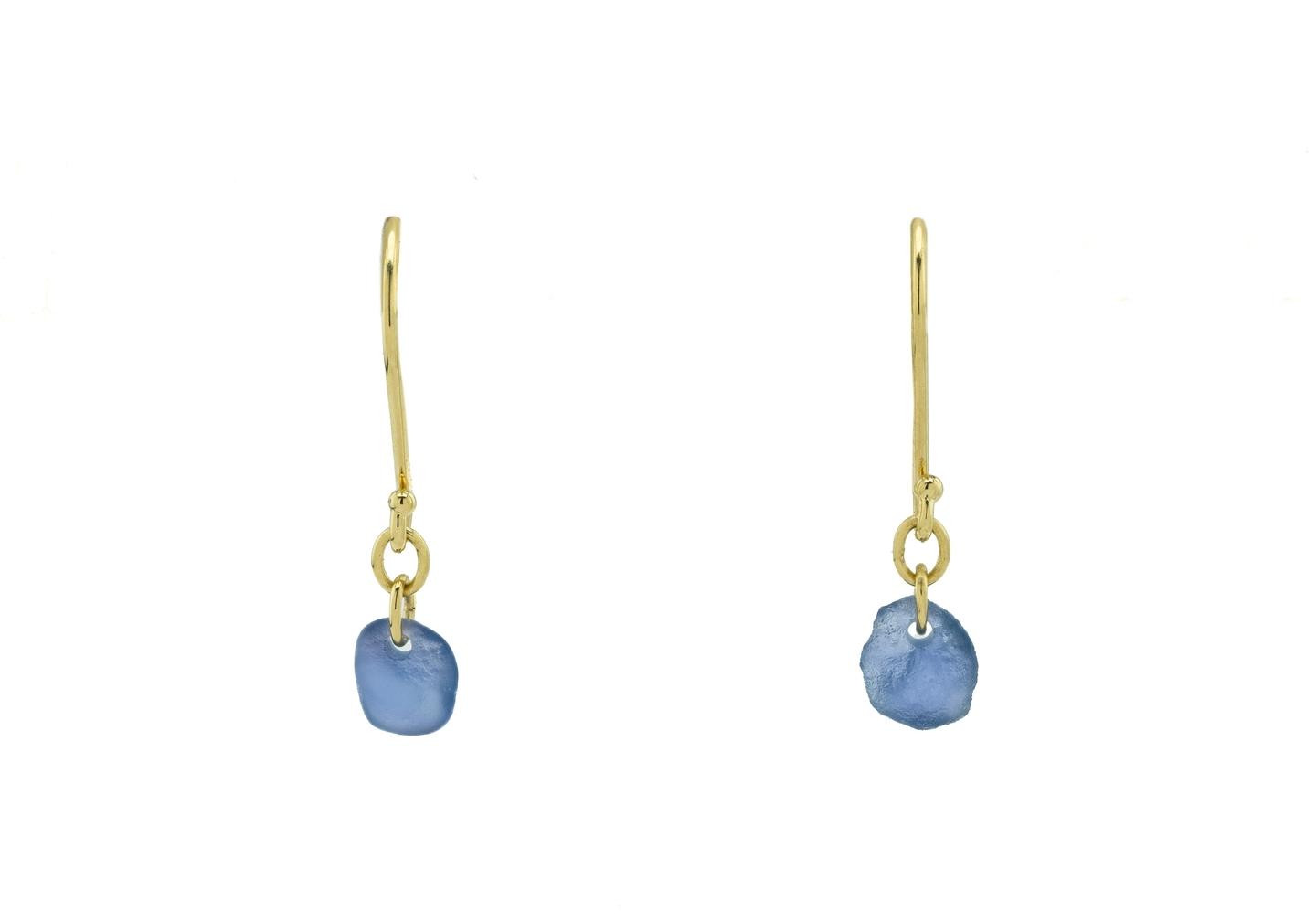Imperfectionist Rough Yogo Sapphire Drop Earrings