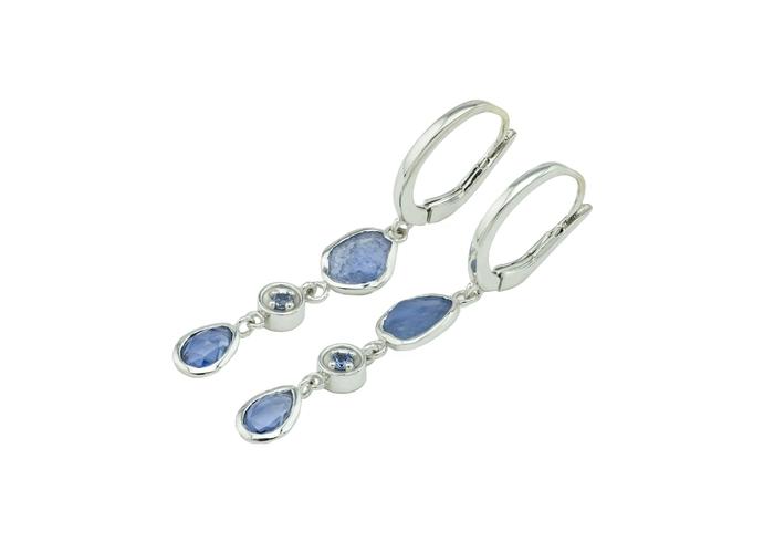 Reverie 14K Yogo Sapphire Drop Earrings