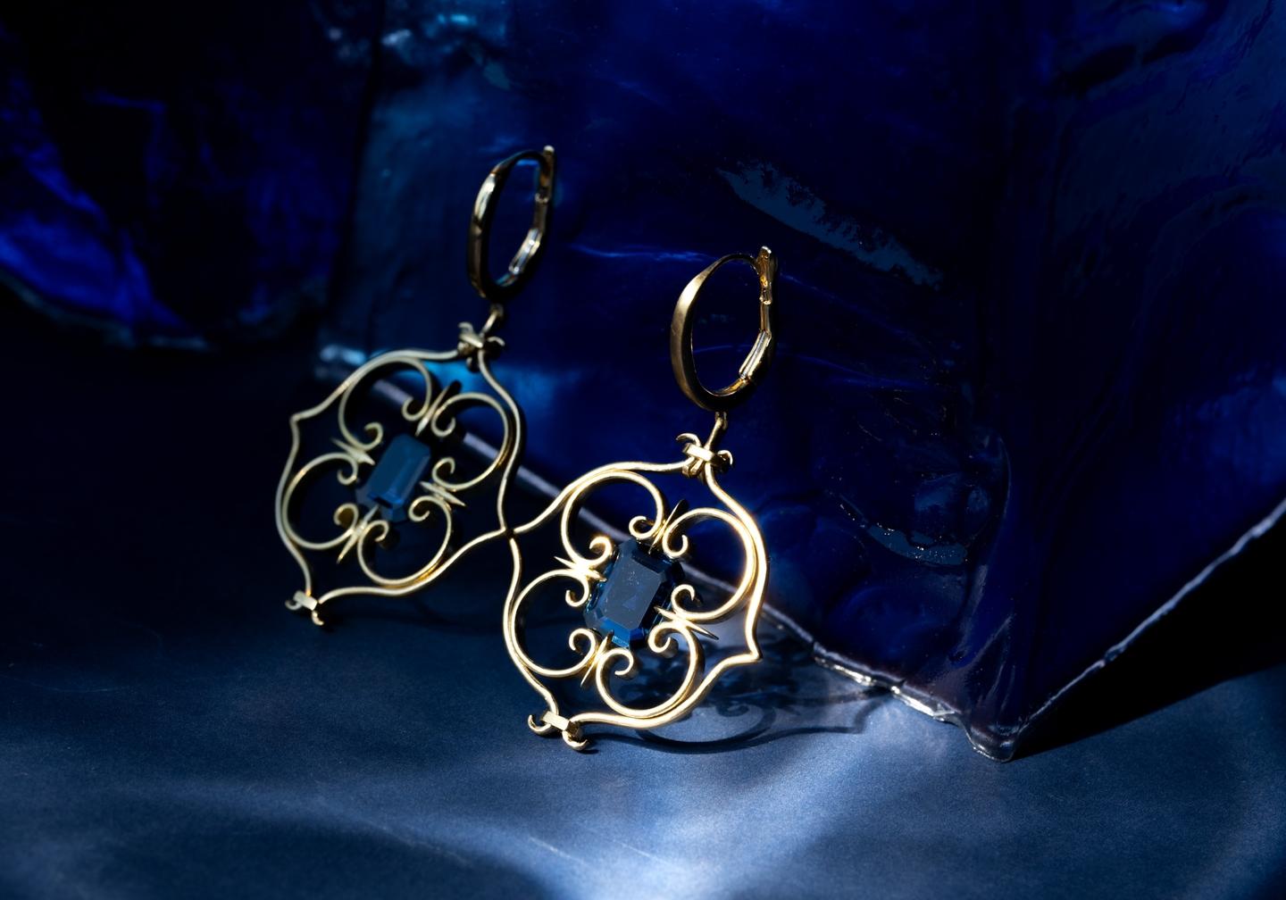Reverie 14K Filigree Yogo Earrings