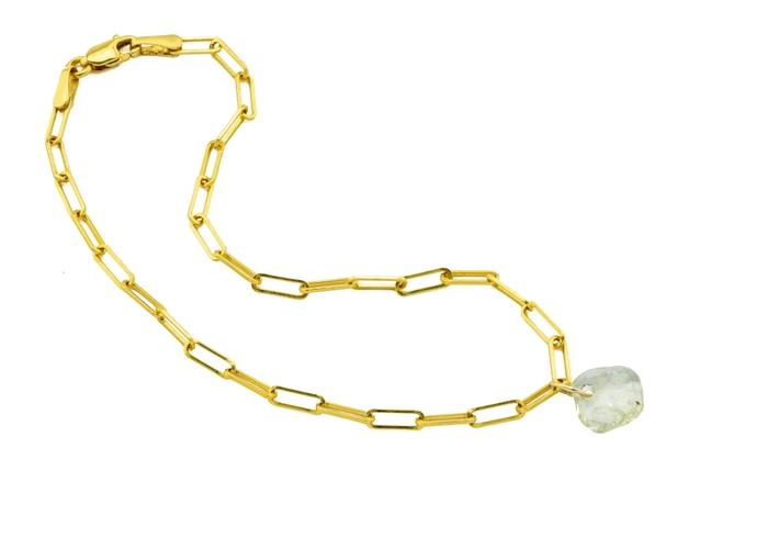 Imperfectionist Montana Sapphire 14K Chain Bracelet