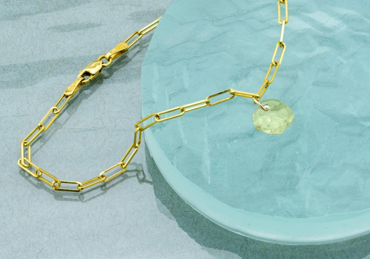 Imperfectionist Montana Sapphire 14K Chain Bracelet