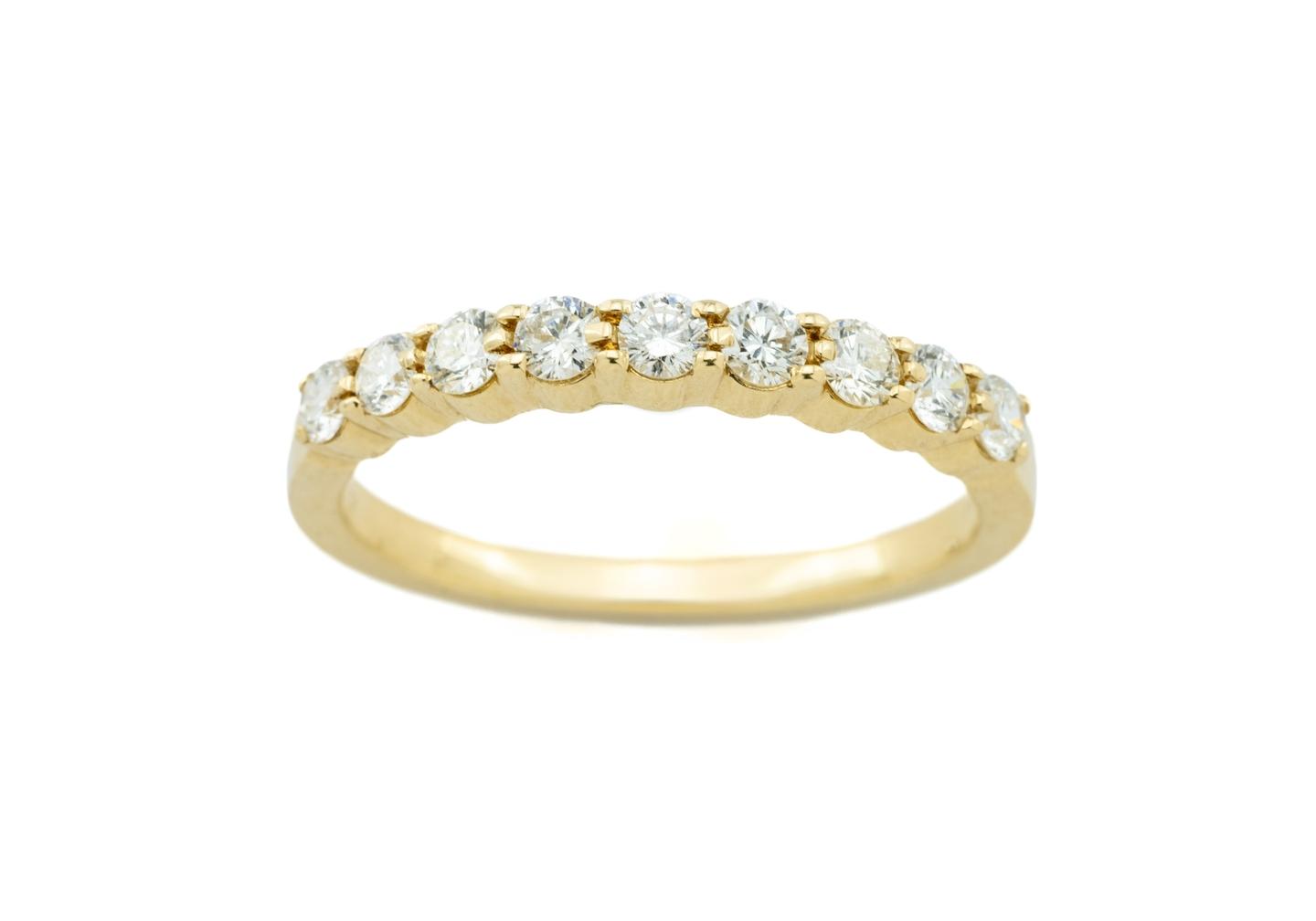 14K Classic Diamond Half-Eternity Band