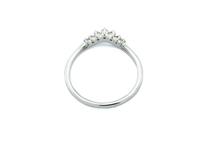 14K Curved Diamond Tiara Band