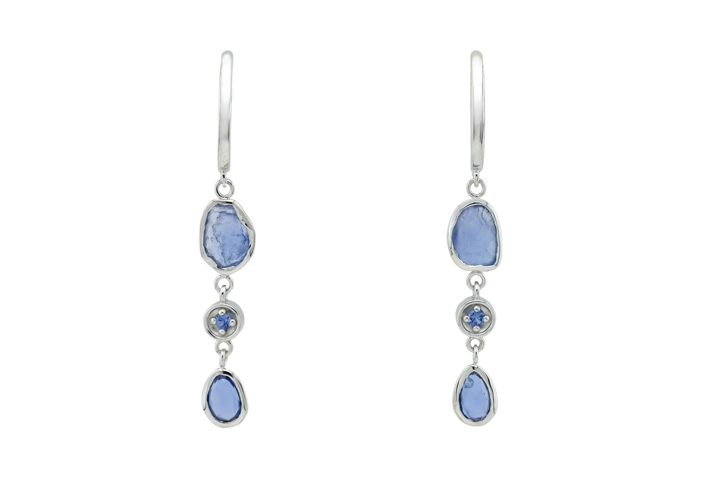 Reverie 14K Yogo Sapphire Drop Earrings