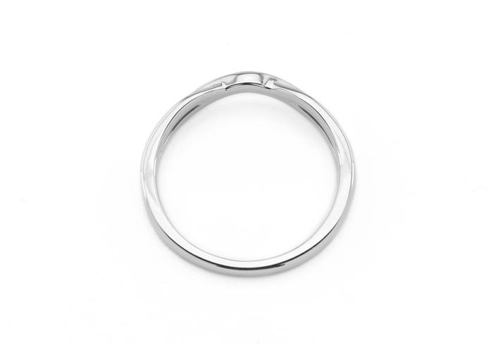 14K Curved Wedding Band