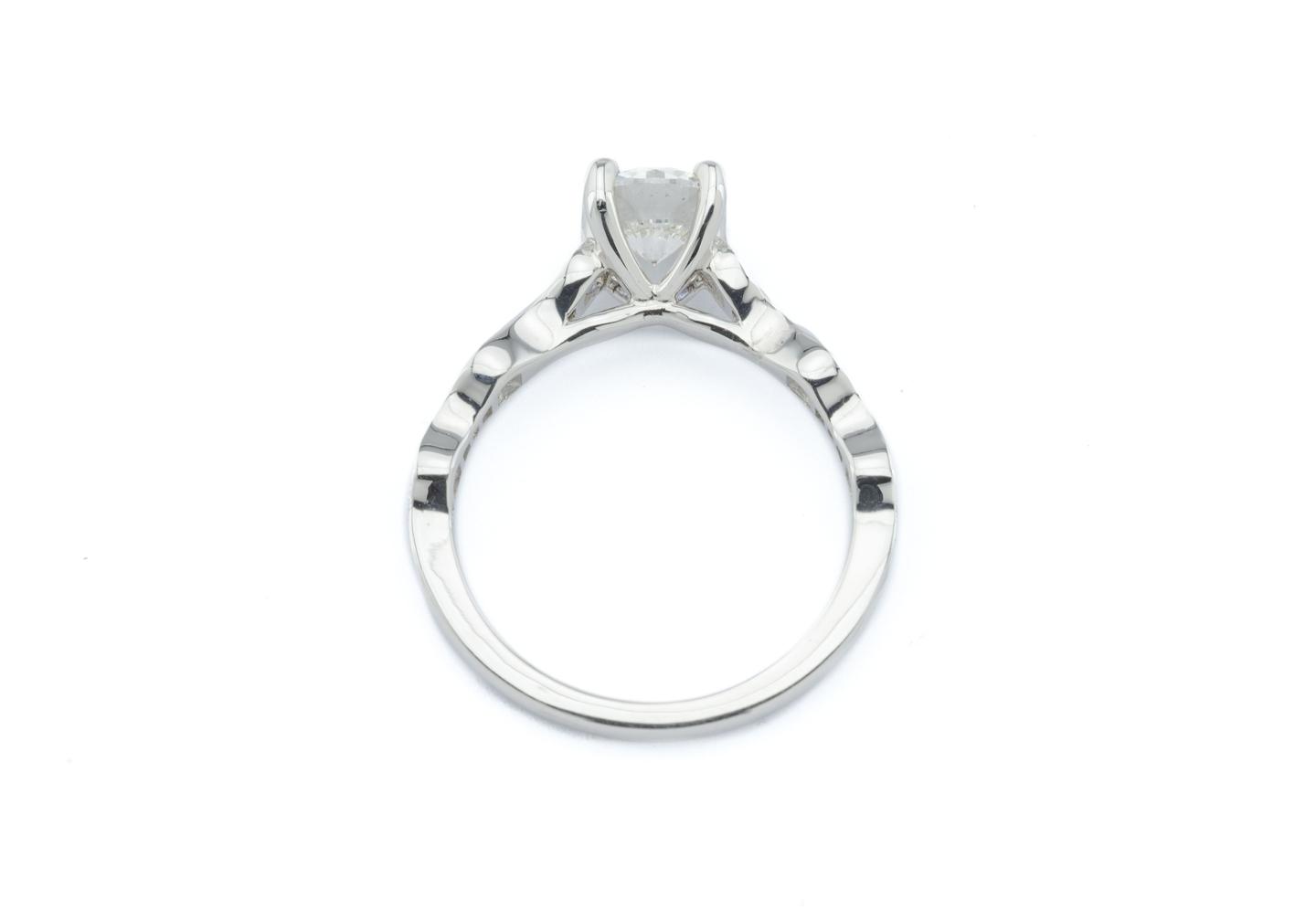 14K Diamond and Yogo Sapphire Engagement Ring