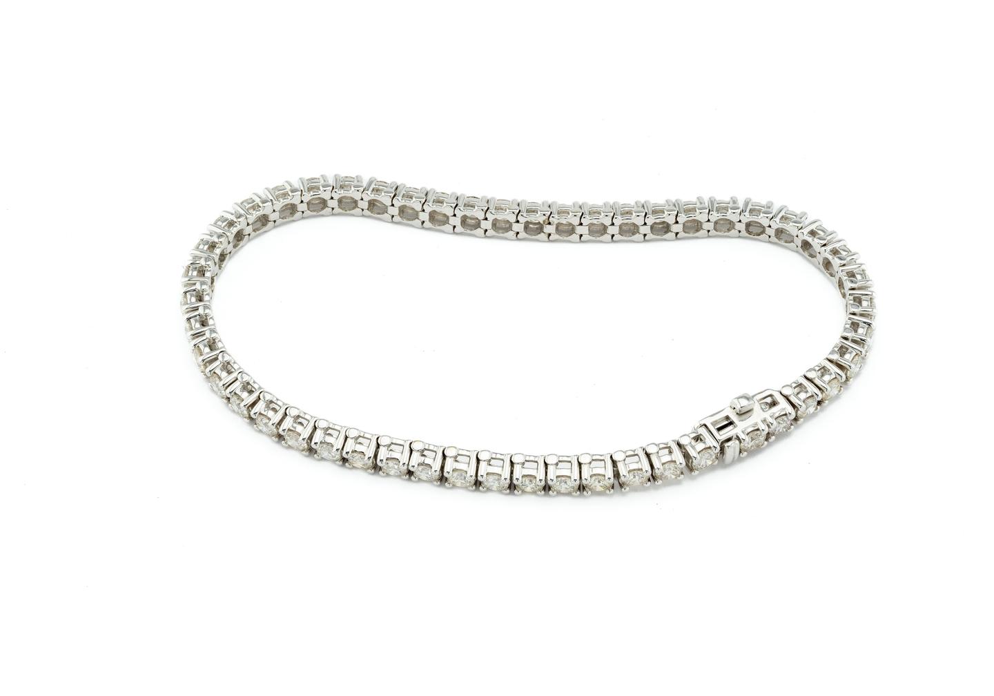 14K 5.00ctw Diamond Tennis Bracelet