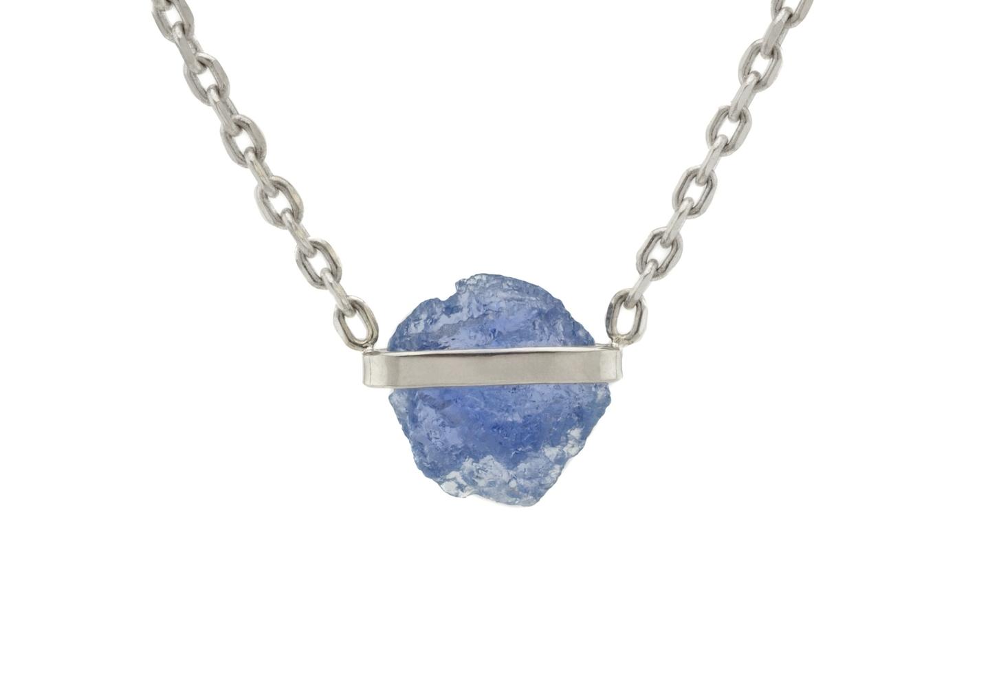 14K Yogo Sapphire Wrap Necklace | Aurum Collection