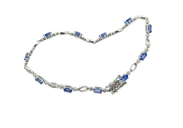 14K Tanzanite and Diamond Bracelet
