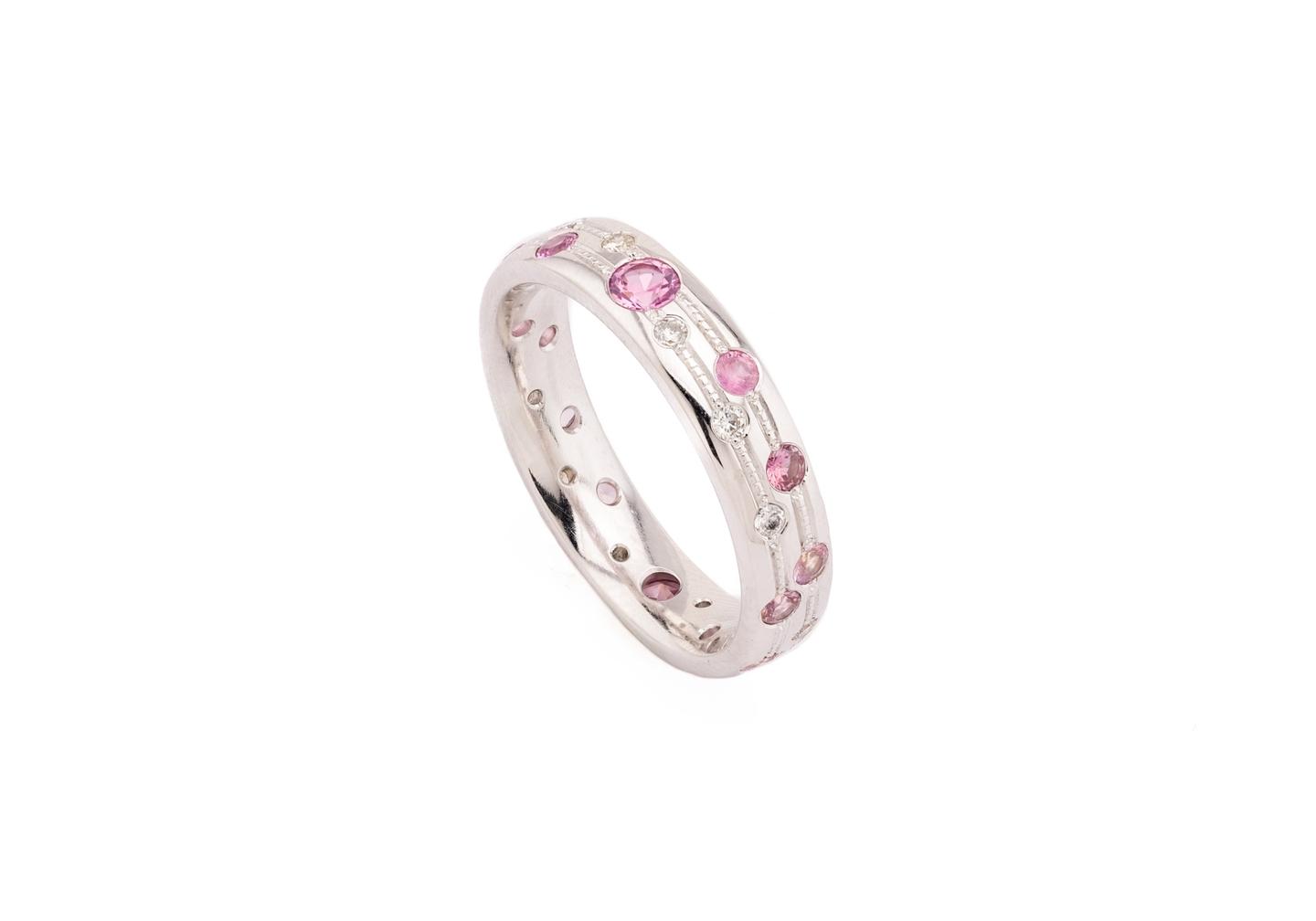 14K Montana Sapphire & Diamond Sabrina Ring