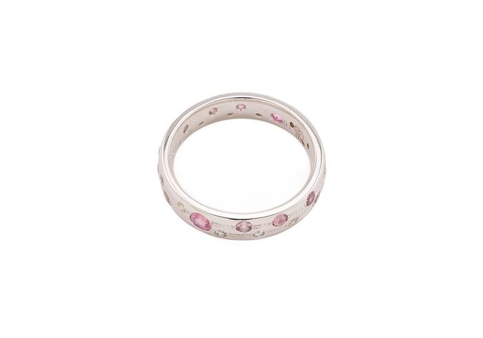 14K Montana Sapphire & Diamond Sabrina Ring