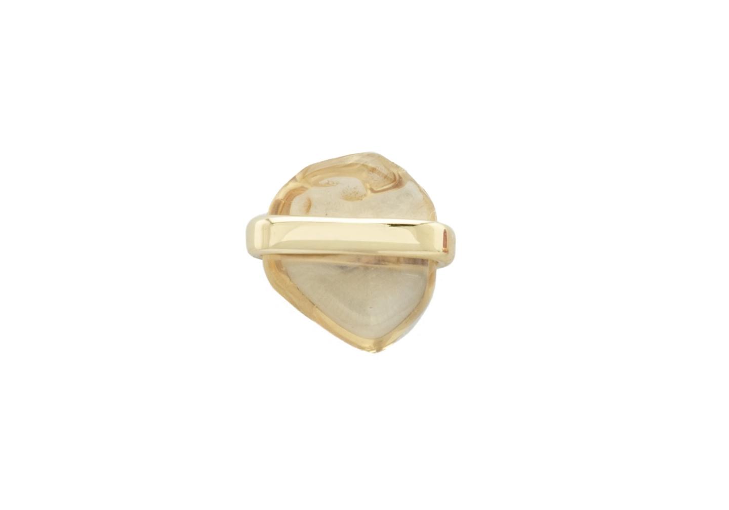 14K Yellow Montana Sapphire Single Stud