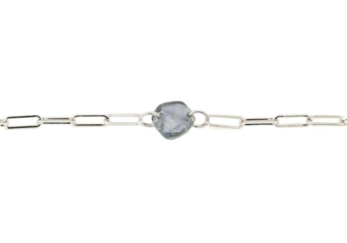 14K Montana Sapphire Charm Bracelet