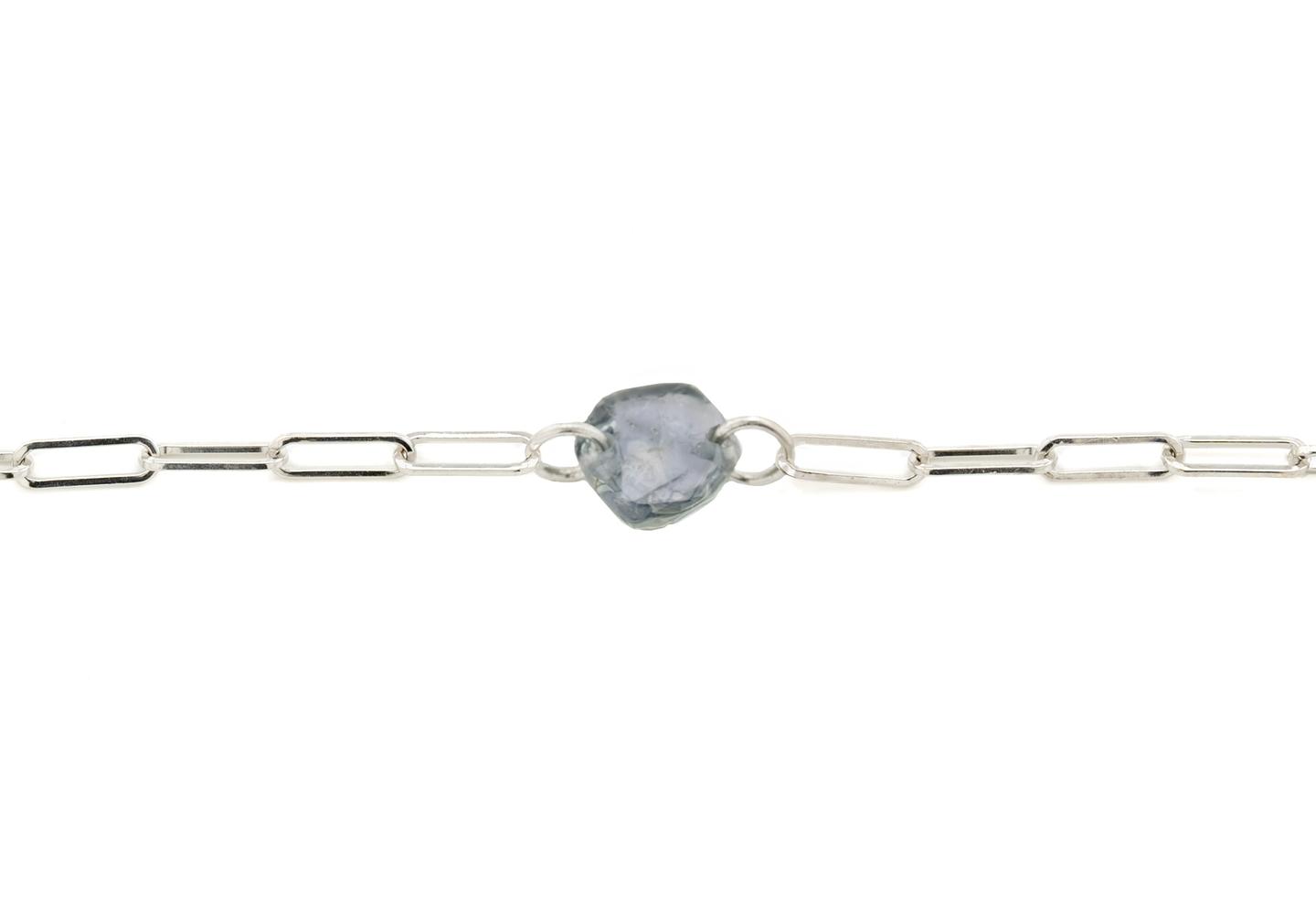 14K Montana Sapphire Charm Bracelet