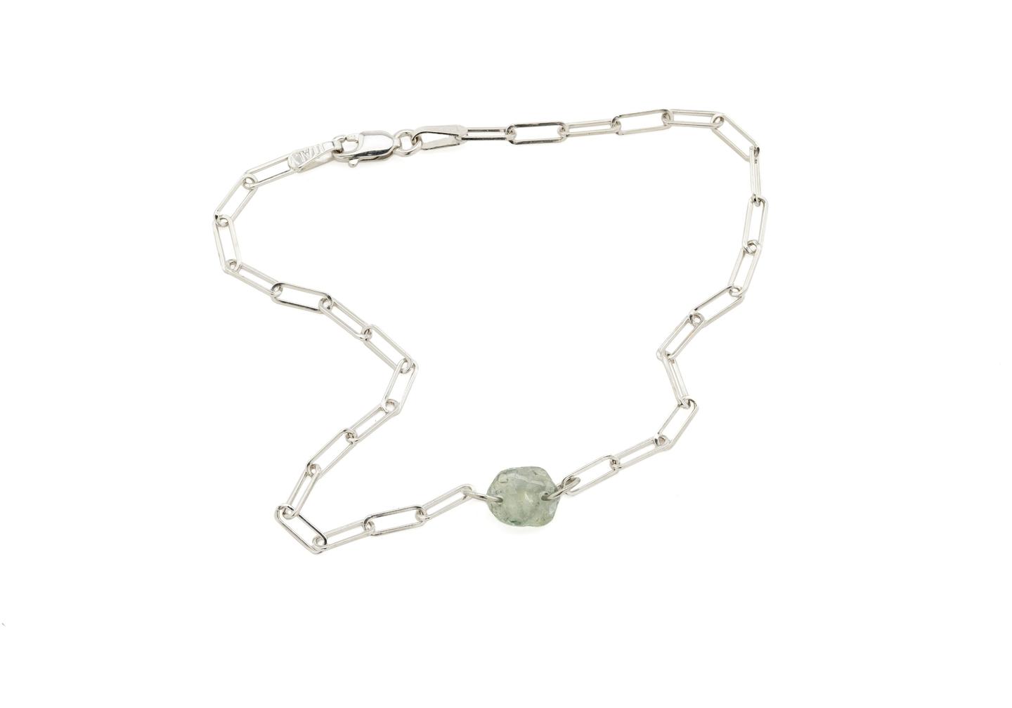 14K Green Montana Sapphire Charm Bracelet