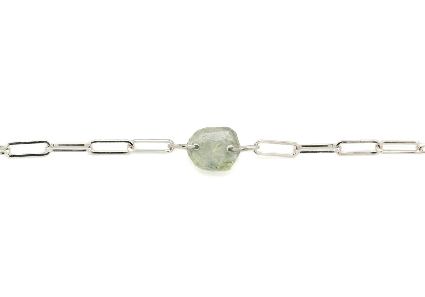 14K Green Montana Sapphire Charm Bracelet