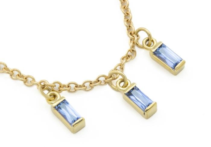 14k Yogo Sapphire Necklace
