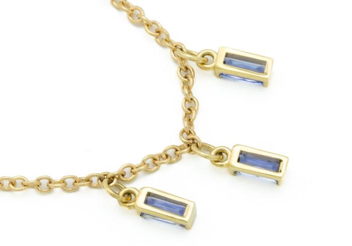 14k Yogo Sapphire Necklace