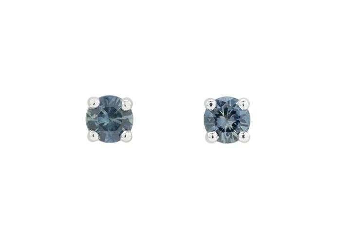 14K Montana Sapphire Classic Studs