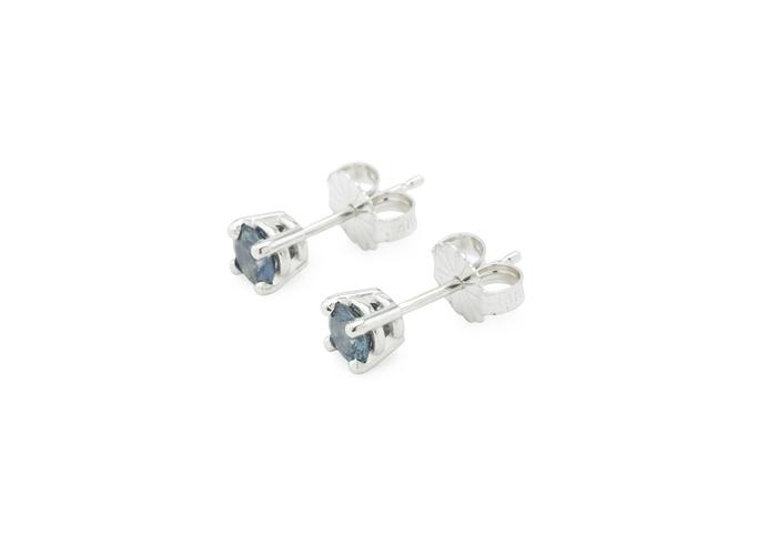 14K Montana Sapphire Classic Studs