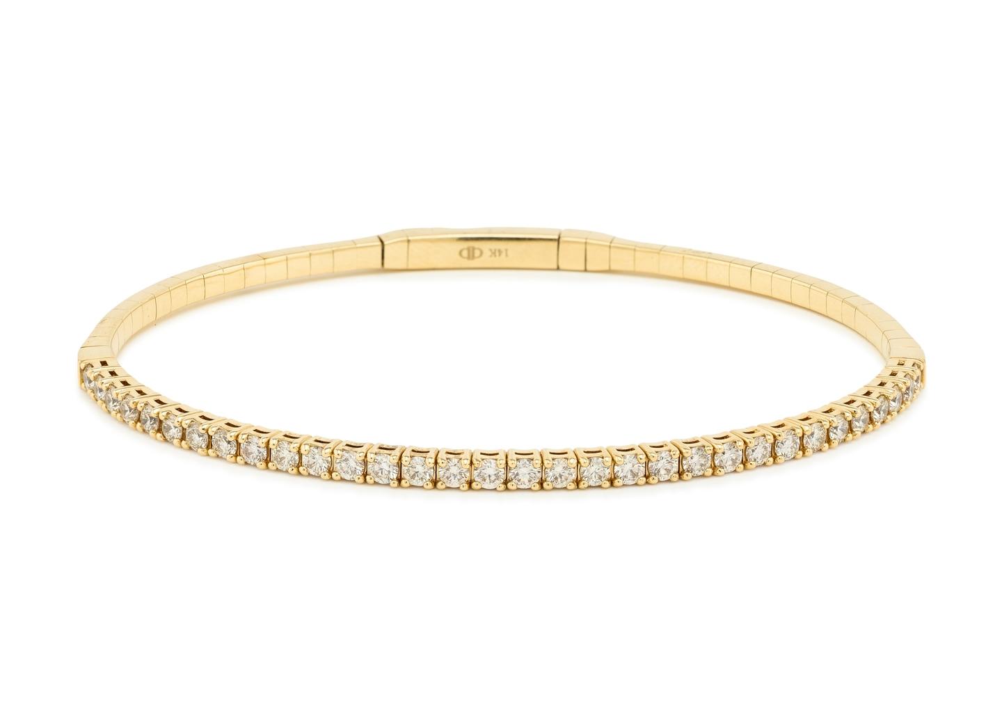 14K Flexi Diamond Tennis Bracelet