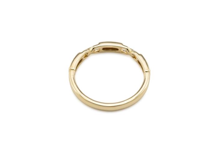 14K Chain Link Diamond Band