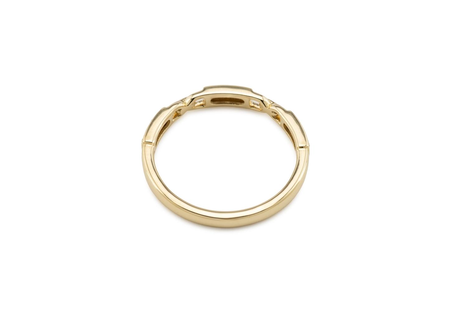 14K Chain Link Diamond Band