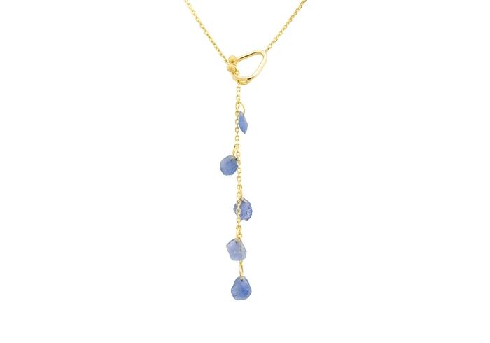 14K Imperfectionist Lariat Necklace