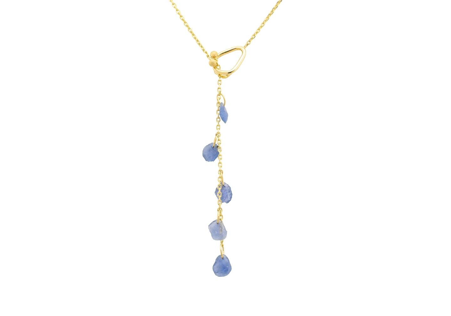 14K Imperfectionist Lariat Necklace