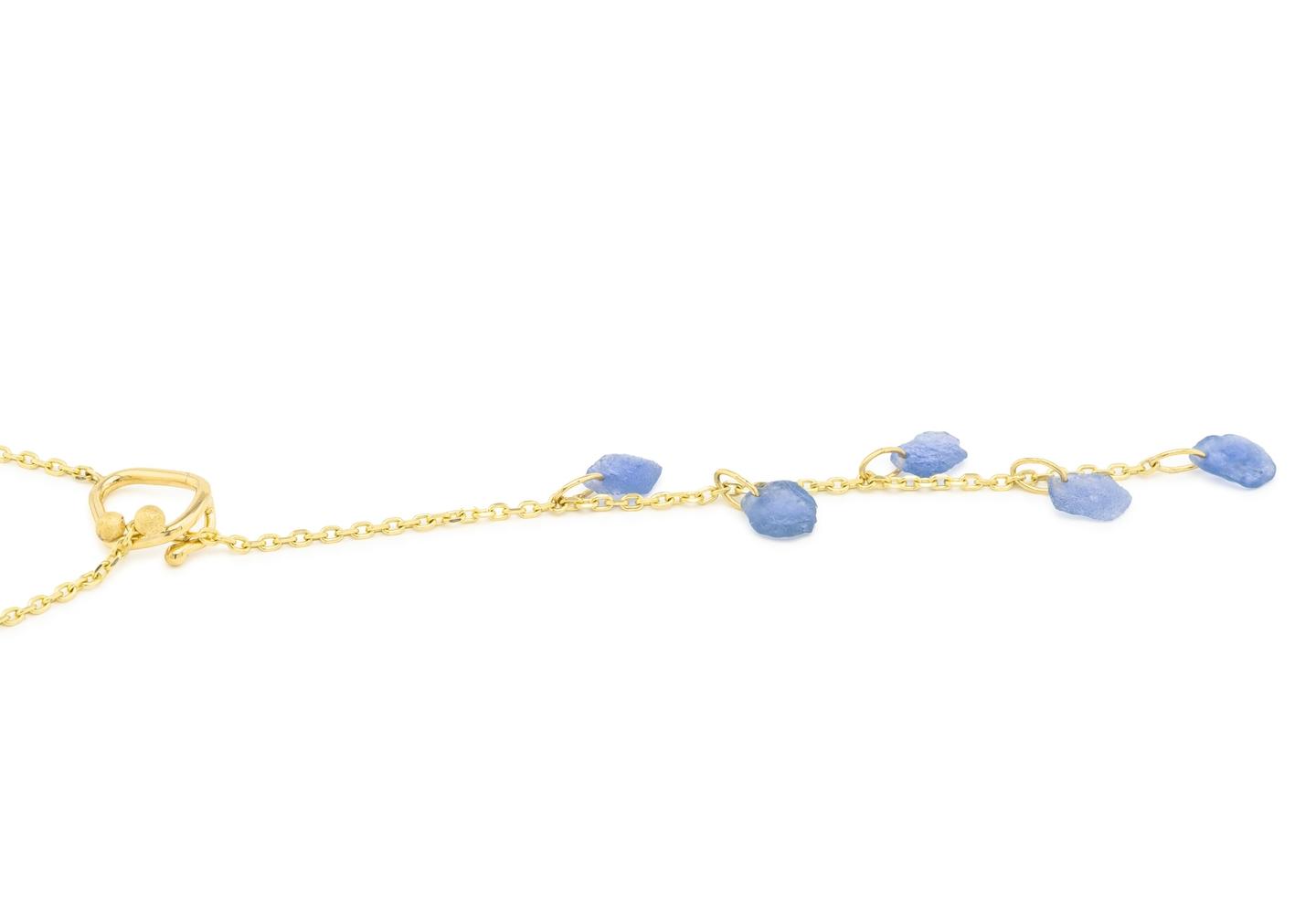 14K Imperfectionist Lariat Necklace