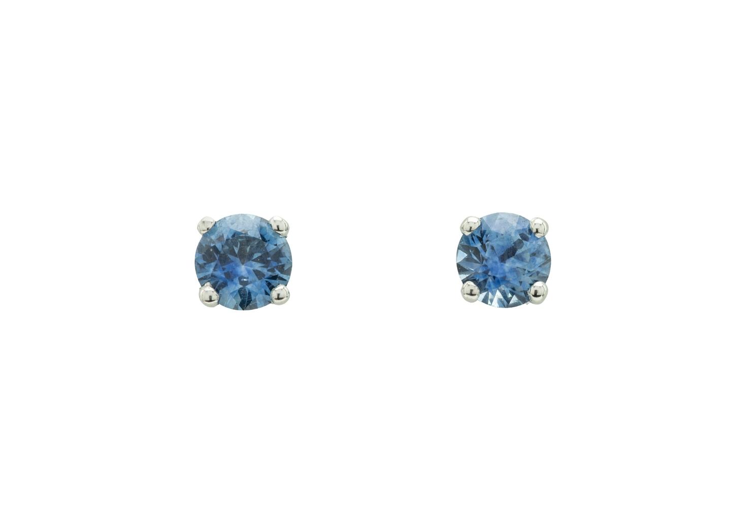 14K Montana Sapphire Stud Earrings
