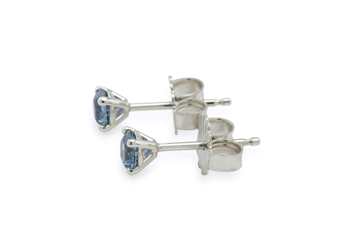 14K Montana Sapphire Stud Earrings