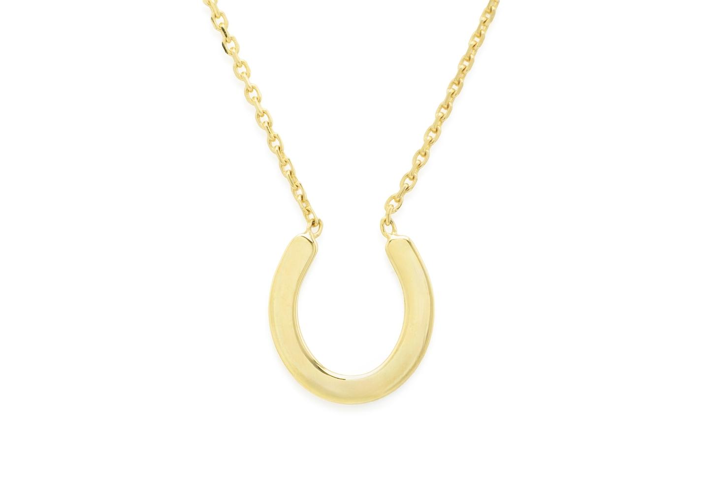 14K Lucky Horseshoe Necklace
