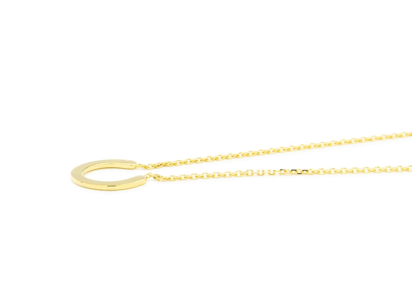 14K Lucky Horseshoe Necklace
