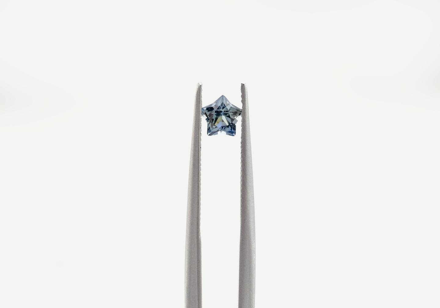 1.15ctw Pair of Montana Sapphire Stars