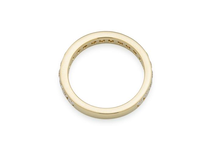 14K Diamond Channel Set Wedding Band