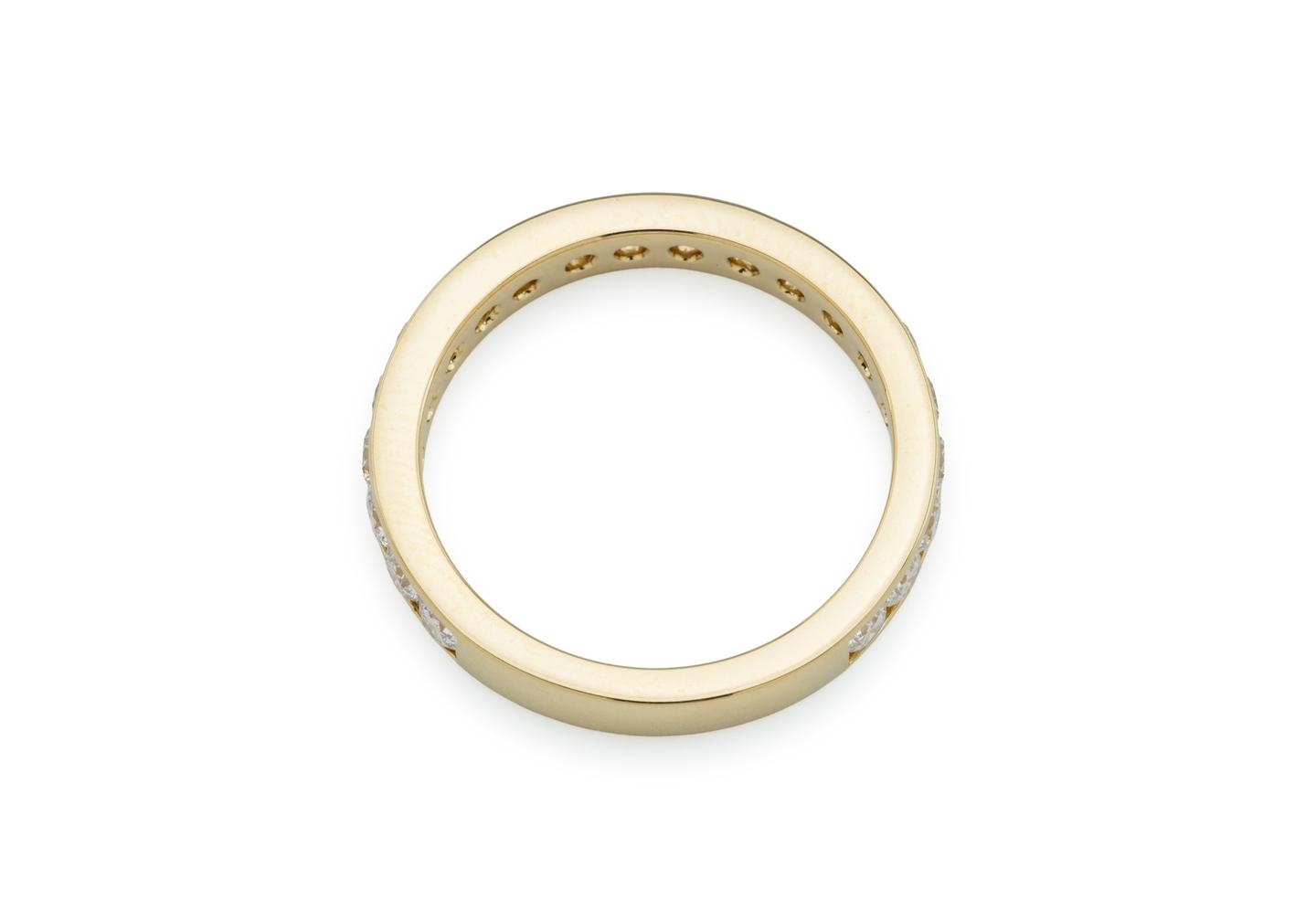 14K Diamond Channel Set Wedding Band