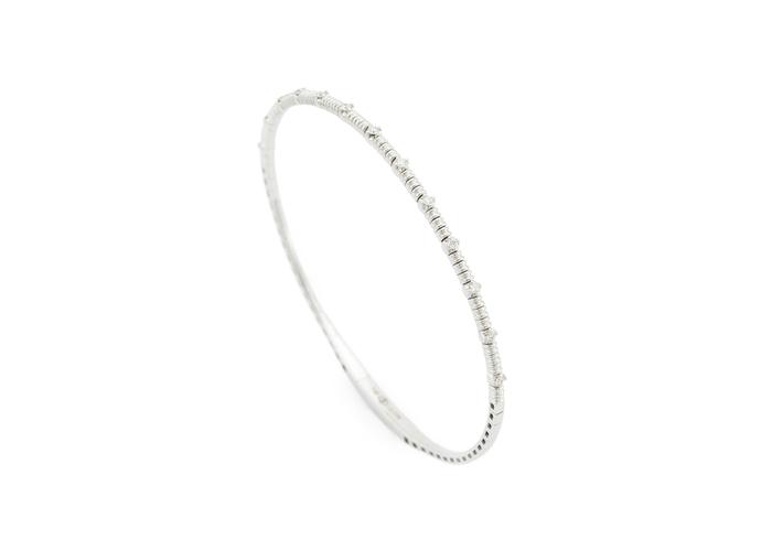 14K Flexible Diamond Bangle